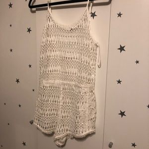 Victoria Secret Mesh coverup romper white